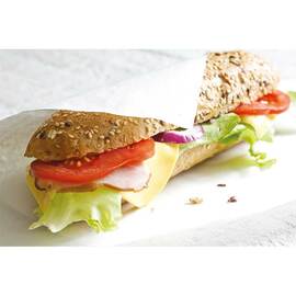 Coated baking paper, cut to size 530x325 mm each, 500 pieces, white product photo  S