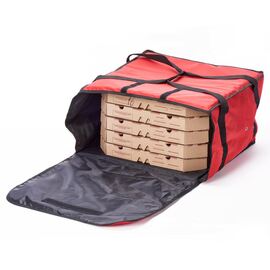 Pizza transport bag, front loader, insulated on all sides, 500x500x300 mm product photo  S