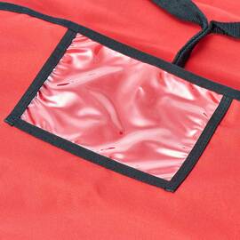 Pizza transport bag, front loader, insulated on all sides, 500x500x300 mm product photo  S