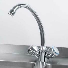Mixer tap, single-hole installation, two mixing valves product photo  S