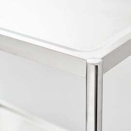 Serving trolley with two shelves of 800x500 mm product photo  S