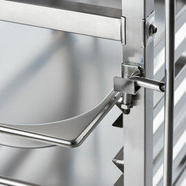 Tray trolley made of stainless steel, suitable for 14 x GN 1/1, 380 x 550 x 1735 mm (W x D x H) product photo  S