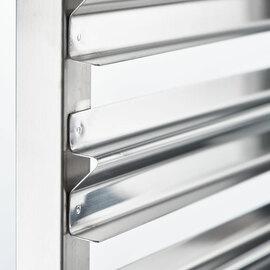 Tray trolley made of stainless steel, suitable for 14 x GN 1/1, 380 x 550 x 1735 mm (W x D x H) product photo  S