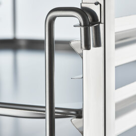 Tray trolley made of stainless steel, suitable for 14 x GN 1/2, 590 x 670 x 1735 mm (W x D x H) product photo  S