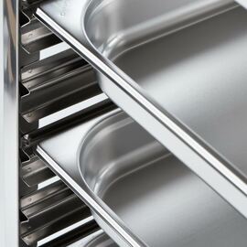 Tray trolley made of stainless steel, suitable for 14 x GN 1/2, 590 x 670 x 1735 mm (W x D x H) product photo  S