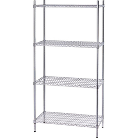 Storage rack made of chrome steel 610x610x1800 mm (WxDxH) product photo
