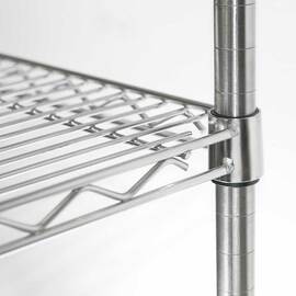 Storage rack made of chrome steel 1060x610x1800 mm (WxDxH) product photo  S
