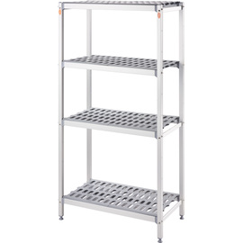 Aluminum storage rack, 900x460x1680 mm (WxDxH) product photo