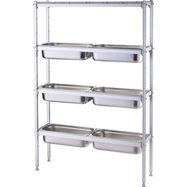 Storage rack with GN1/1 - holder 1120x360x180 mm (WxDxH) product photo  S