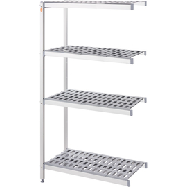Aluminum storage rack with 2 legs 1164x560x1680 mm (WxDxH) product photo