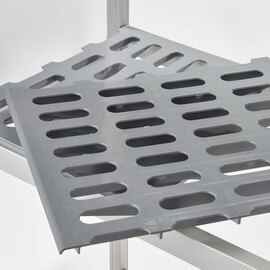 Aluminum storage rack with 2 legs 1164x560x1680 mm (WxDxH) product photo  S