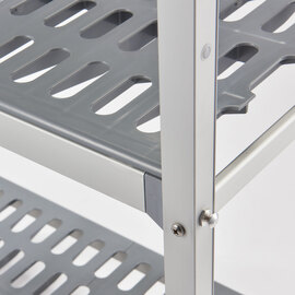 Aluminum storage rack with 2 legs 1164x560x1680 mm (WxDxH) product photo  S