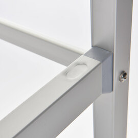 Aluminum storage rack with 2 legs 1164x560x1680 mm (WxDxH) product photo  S