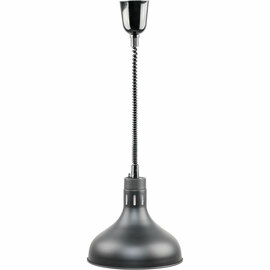 Heat lamp for ceiling mounting, black, 0.25 kW, Ø 290 mm product photo