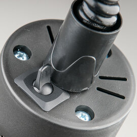 Heat lamp for ceiling mounting, black, 0.25 kW, Ø 290 mm product photo  S