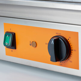 Griddle plate CATERINA, 720x460x240 mm, 2/3 smooth and 1/3 grooved, 3.5 kW 230 V product photo  S