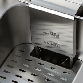 Double deep fryer CATERINA, 2x 10 liters, with drain tap 610x510x390 mm (WxDxH), 2x 3 kW 230V product photo  S