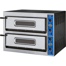 GGF pizza oven with two chambers for 8 pizzas of 360 mm each, 12 kW, 1010 x 850 x 750 mm (W x D x H) product photo