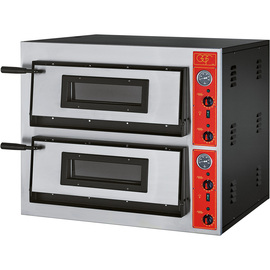 GGF pizza oven with two chambers for 8 pizzas of 300 mm each, 8.4 kW, 900 x 735 x 750 mm (W x D x H) product photo