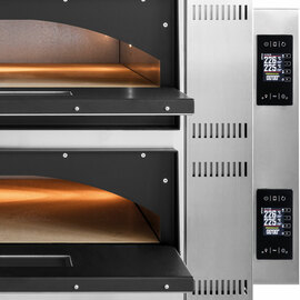 GGF Pizza Oven FR-Line Digital, 2 chambers solid fireclay for 4 pizzas Ø 360 mm each, 1010x850x750 mm (WxDxH), 12 kW product photo  S