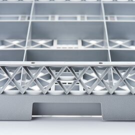 Dishwasher basket for glasses and cups, 16 compartments, 500 x 500 mm product photo  S