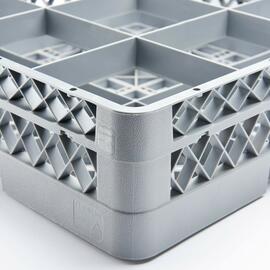 Dishwasher basket for glasses and cups, 16 compartments, 500 x 500 mm product photo  S