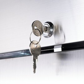 Starline double-door freezer with wheels, GN 2/1 product photo  S