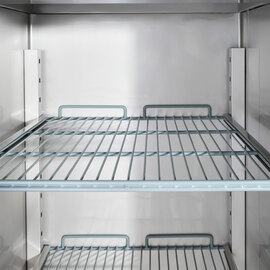 Stainless steel freezer, GN 2/1, 740x810x2010 mm (WxDxH), 0.48 kW product photo  S