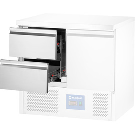 Drawer block, 2-piece block for refrigerated tables with cooling unit on the bottom product photo