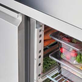Starline freezer counter with 2 doors, 282 liters, 1360x700x850 (WxDxH) product photo  S