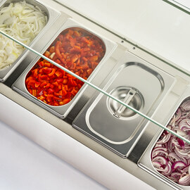 STARLINE Kühlaufsatzvitrine, 10x GN 1/4, 2000x335x440 mm (BxTxH) product photo  S