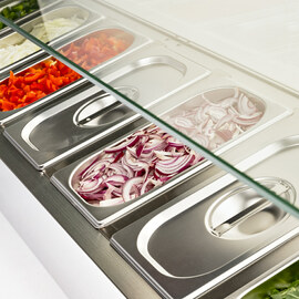 STARLINE Kühlaufsatzvitrine, 10x GN 1/4, 2000x335x440 mm (BxTxH) product photo  S