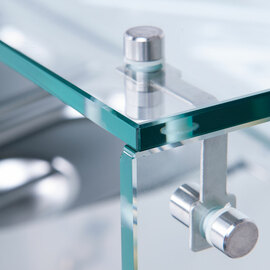 Starline pizza cooling attachment with glass cover, 5x GN1/4 product photo  S