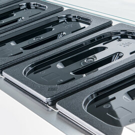 Starline pizza cooling attachment with glass cover, 5x GN1/4 product photo  S