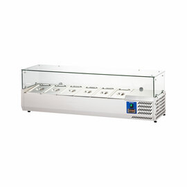 Starline pizza cooling attachment with glass cover, 6x GN 1/3 product photo