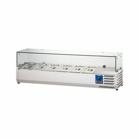 Starline pizza cooling attachment with glass cover, 6x GN 1/4 product photo