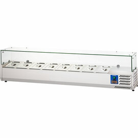 Starline pizza cooling attachment with glass cover, 8x GN1/4 product photo