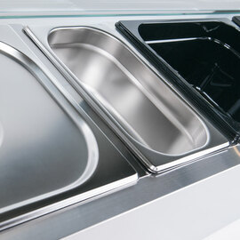 Starline pizza cooling attachment with glass cover, 8x GN1/4 product photo  S