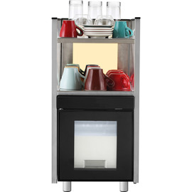 Milk refrigerator with cup warmer, 2 heatable shelves, 310x430x640 mm (WxDxH), 0.17 kW product photo  S