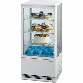 PAN4L refrigerated display case with circulating air cooling, 78 liters, white product photo
