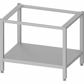 Combi steamer base frame with base shelf, open, 862x637x699 mm (WxDxH) product photo