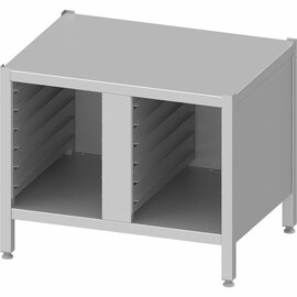 Combi steamer base frame, closed on three sides, with GN inserts 862x637x699 mm (WxDxH) product photo
