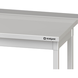 Work table without base, 1000x600x850 mm, without bracing, with upstand, welded product photo  S