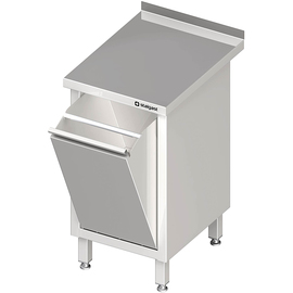 Work cabinet with waste tipper, 450x600x850 mm, with upstand, welded product photo