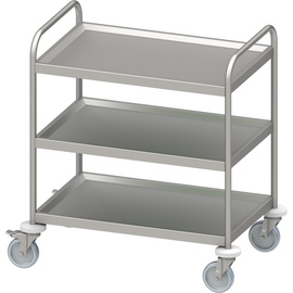 Serving trolley "PRO" with three shelves 800x600x950 mm, welded product photo