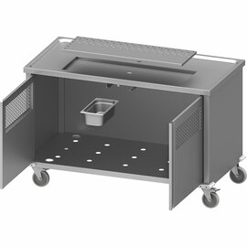 Mobile beer counter on high-quality Blickle castors, 1400x700x900 mm product photo  S