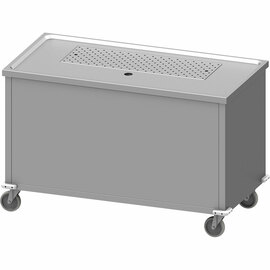Mobile beer counter on high-quality Blickle castors, 1400x700x900 mm product photo  S