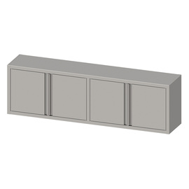 Wall cabinet with hinged door 2000x400x600 mm, welded product photo