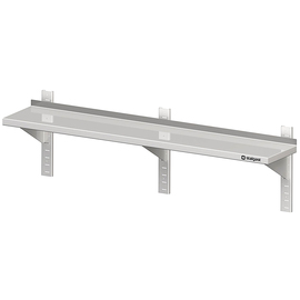 Wall shelf with brackets and wall rails 2000x400x400 mm height adjustable, welded product photo