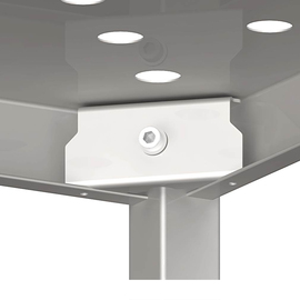 Shelf with perforated shelves, 1100x700x1800 mm, welded product photo  S